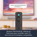 Passerelle multimédia Amazon Fire TV Stick 4K - avec télécommande vocale Alexa (dotée de boutons de contrôle de la TV)
