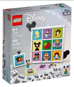 LEGO Disney 43221 - 100 Ans d'Icônes Disney - Avec la Mini figurine de Mickey Mouse (9,43€ via Carte fidélité)
