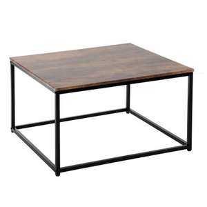 Table Basse industrielle Carrée Declic Home - 80x80cm