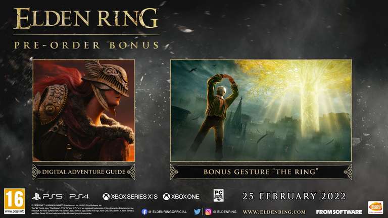 DLC bonus de pré-commande guide Digital Adventure + geste The Ring pour Elden Ring (dématérialisé)