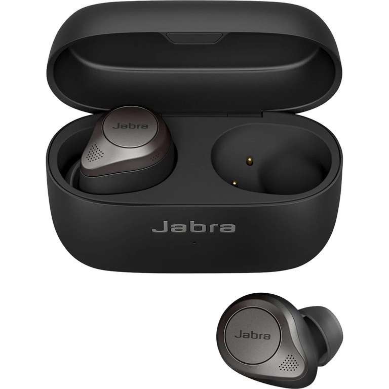Écouteurs Sans-Fil TWS à Réduction de Bruit Active Jabra Elite 85T Titanium - Noir