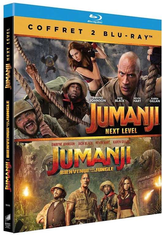 Blu-ray Jumanji : Bienvenue dans la jungle + Jumanji : Next Level