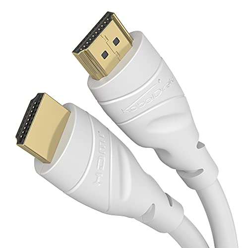 Câble HDMI 4K avec blindage A.I.S. - 5m, blanc