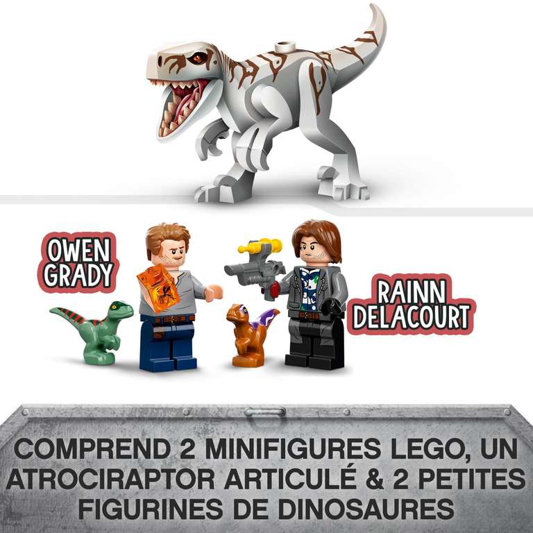 LEGO 76945 Jurassic World La Poursuite en Moto de l'Atrociraptor –