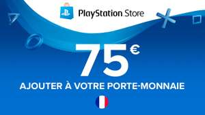 Carte PlayStation Network 75€ - France (Dématérialisé)