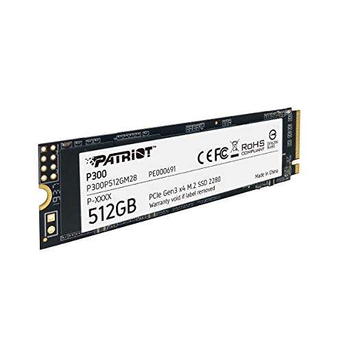 SSD interne M.2 NVMe Patriot P300 (P300P512GM28) - 512Go (Vendeur tiers)