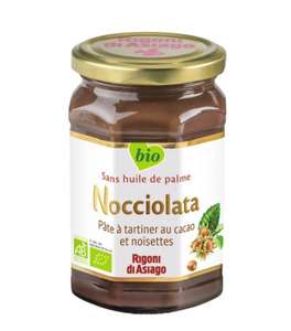 Pot de 350g de pâte à tartiner Bio au cacao et aux noisettes Nocciolata Rigoni di Asiago sans huile de palme (350g)