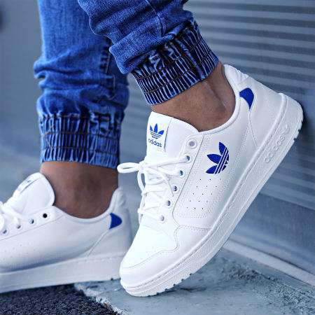 Sneakers Adidas Originals NY 90 FZ2247 - Blanc / bleu (plusieurs tailles et autres design disponibles)