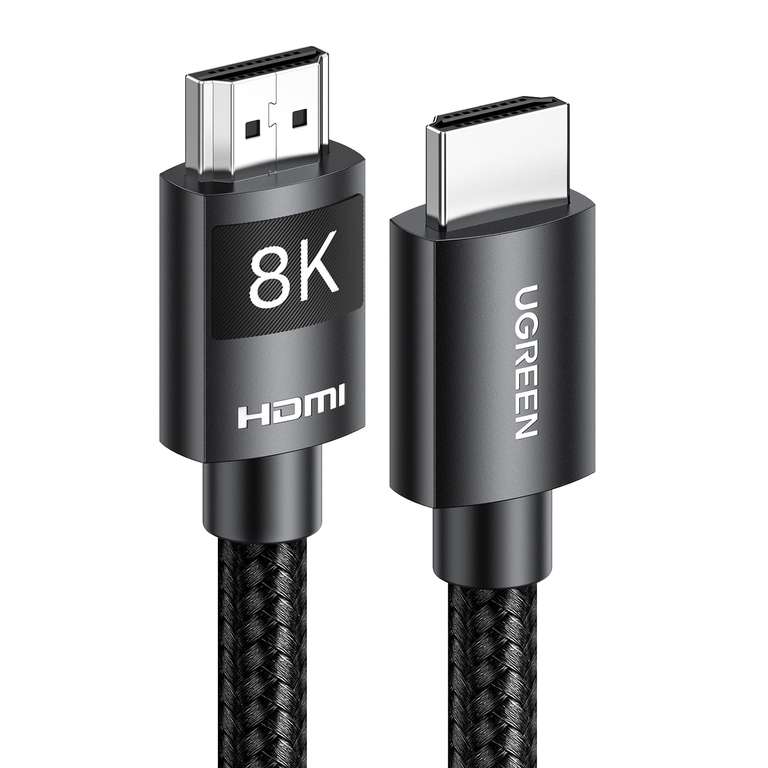 UGREEN Câble HDMI 2.1 8K 60Hz 4K 240Hz UHD Haute Vitesse 48 Gbps HDCP (2M)  (Vendeur tiers - Via coupon) –
