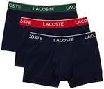 Lot de 3 boxers Lacoste - Couleur marine/vert-rouge-marine, taille XS à XXL (Vendeur tiers)