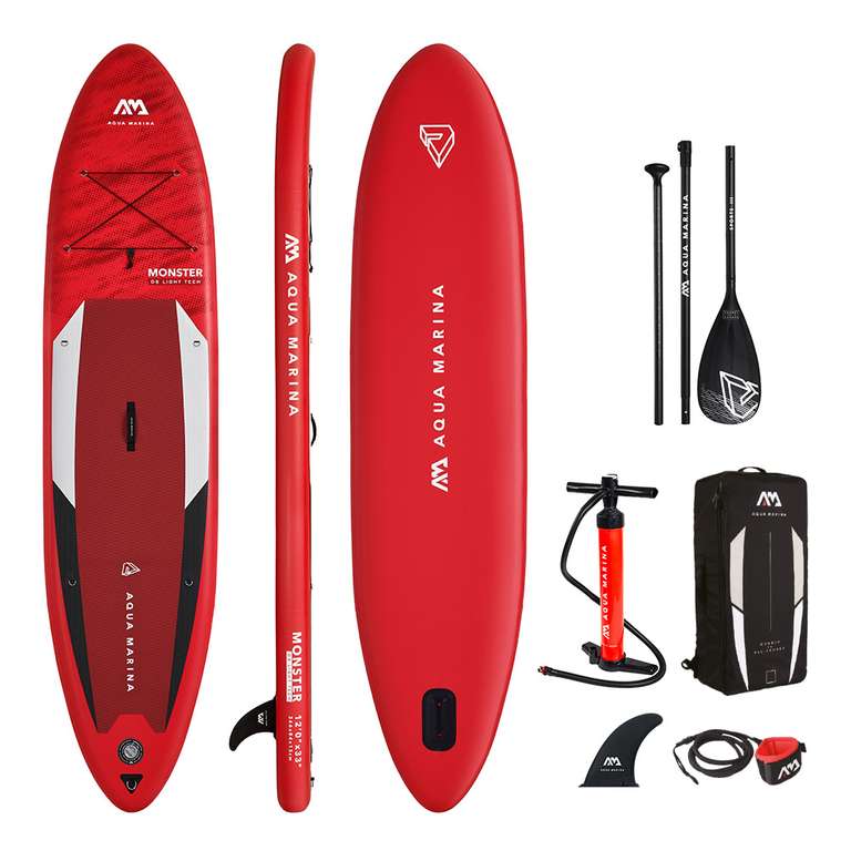 Stand Up Paddle Gonflable 12' Aqua Marina Monster 12 + accessoires