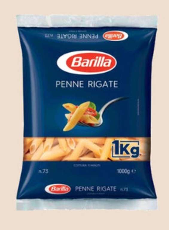 Lot de 3 paquets de 1kg de pâtes Barilla Penne Rigate ou Coquillettes ou Torsades ou Spaghetti ou Spaghettoni ou Maccheroni (3x1kg)