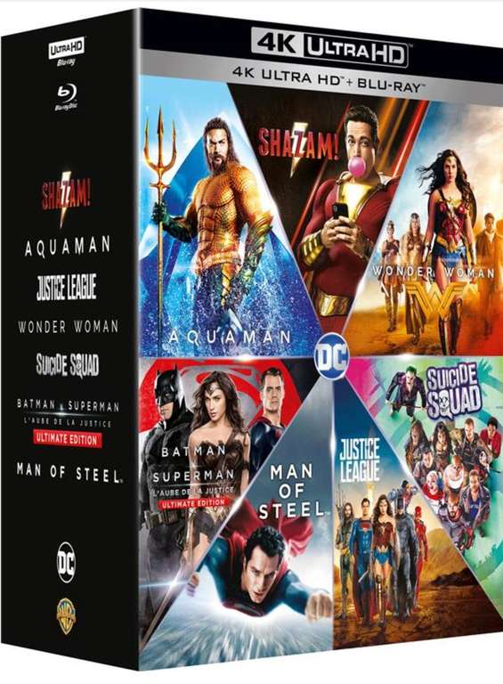 Coffret Blu-ray 4K DC Extended Universe - Collection 7 films