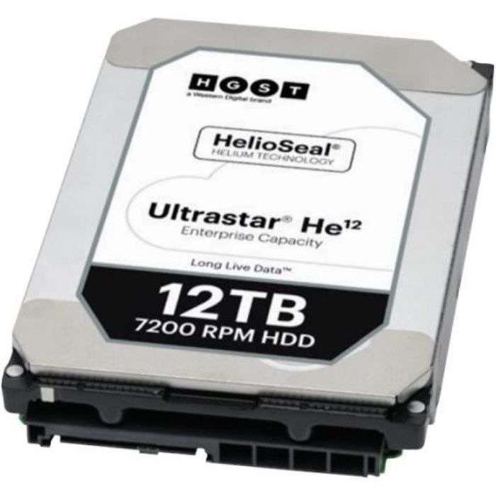 Disque Dur Western Digital HGST Ultrastar HE12 SATA 12 To 512e (Vendeur  Tiers) –