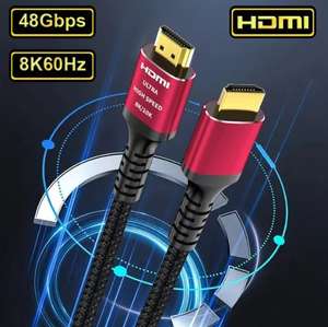 [Nouveaux clients] Câble HDMI 2.1 48Gbps, 3 mètres, 8K