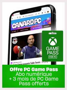 [Nouveaux Clients GamePass] 3 mois d'abonnement au Xbox Game Pass pour PC offerts pour tout abonnement d'un an au Canard PC Numérique