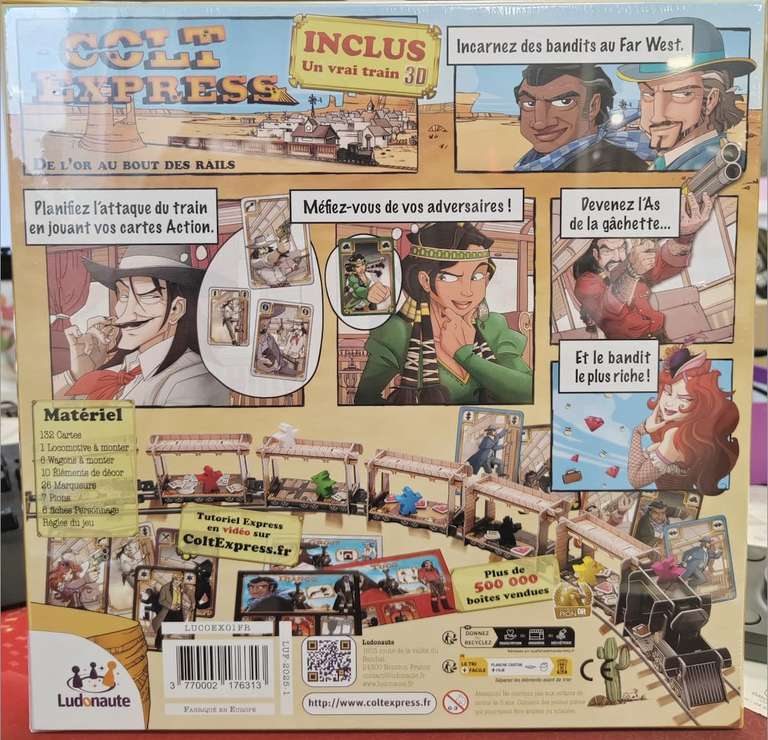Jeu De Société Colt Express – Stratégie, 2 à 6 Joueurs, à Partir De 10 Ans – Neuf Sous Blister