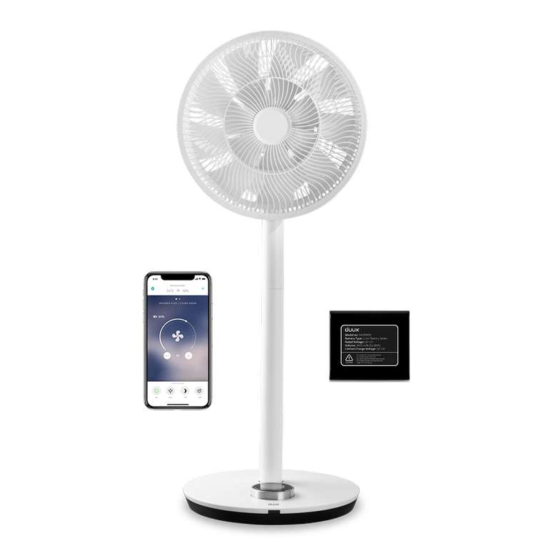 Ventilateur Duux Whisper Flex Smart avec batterie (duux.com)