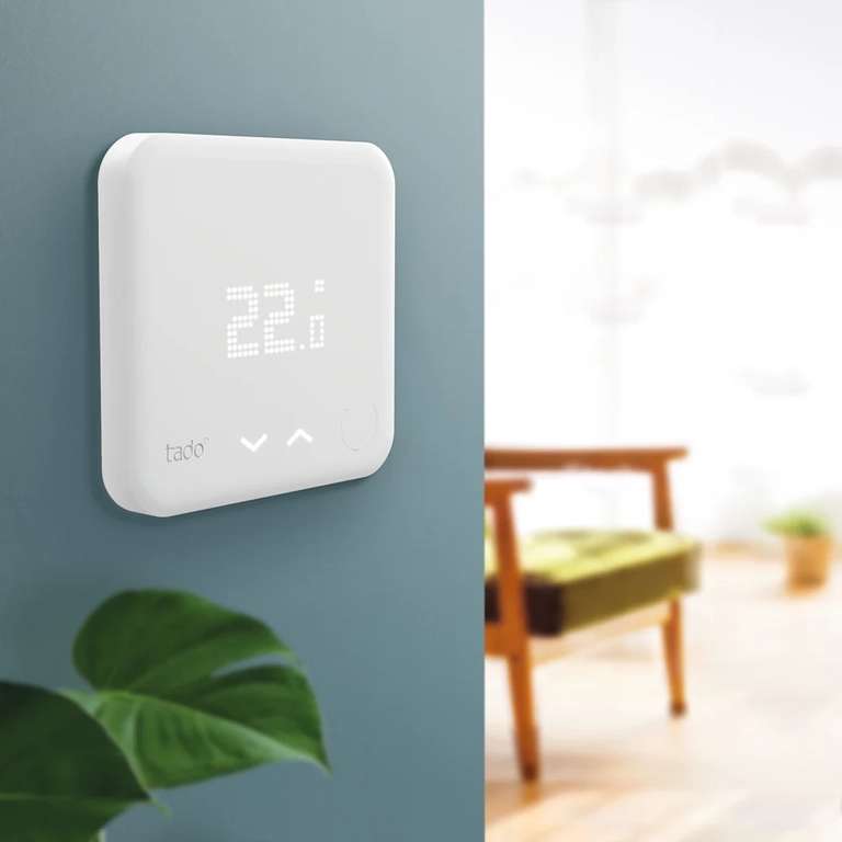 Thermostat intelligent et connecté filaire Tado - 300m de portée, Alexa, Homekit ou Google