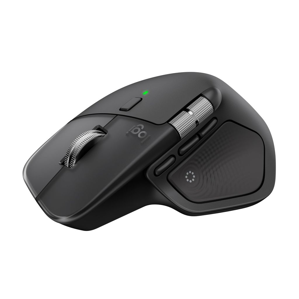 Souris sans fil Logitech MX Master 4 - 8 Boutons, Bluetooth 2.4 GHz, Récepteur USB, Graphite (Occasion - Comme Neuf)