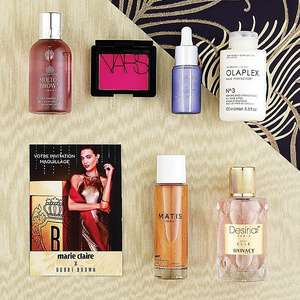 Box Beauté Glamour du magazine Marie Claire (7 produits inclus)