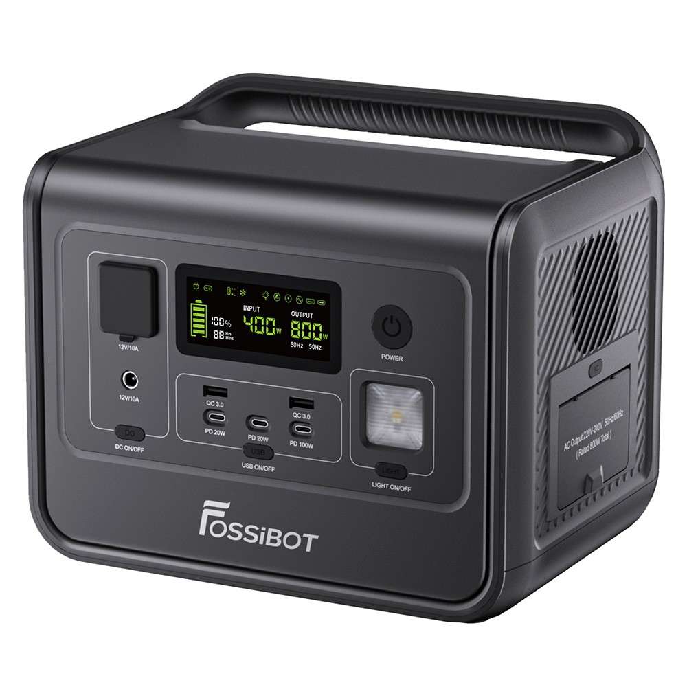 Station électrique portable FOSSiBOT F800 - LiFePO4, 800W / 512 Wh