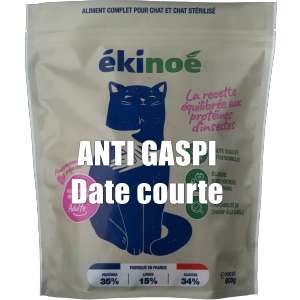 Paquet de 900g de croquettes aux protéines d'insectes pour chat (ou chien en 1.1kg) - DDM Courte, envoi offert pour 6 paquets (ekinoe.com)