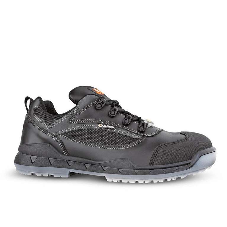 Chaussures de sécurité basses Jallatte Jalzodiac - Cuir pleine fleur hydrofuge, noir, ESD (diverses tailles disponibles)