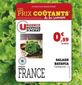Salade Batavia - Catégorie 1, Origine France - Super U
