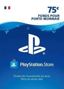 Carte PSN : PlayStation Network de 75€ (Dématérialisé)