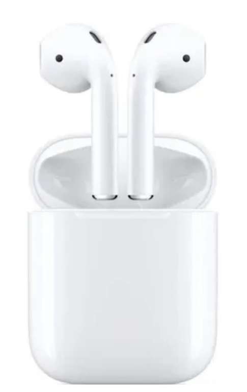 Écouteurs sans-fil Apple AirPods 2 avec Boîtier de charge filaire (via 52,49€ sur la carte - via retrait magasin, drives participants)