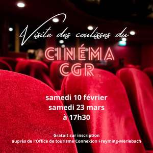 Visites gratuites des coulisses du Cinéma CGR Freyming Merlebach (57)