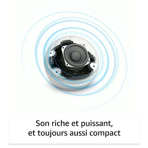 Assistant vocal Amazon Echo Dot 5 (2022) - Coloris au choix + 2 Ampoules connectées Philips Hue White (E27)
