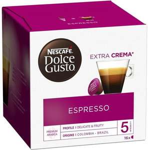 Lot de 2 paquets de 16 capsules Dolce Gusto Café Espresso Extra Crema - 2 x 16 capsules (vendeur tiers)
