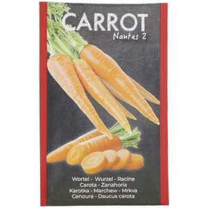 Sélection de Graines de légumes, de fleurs et d'herbes aromatiques en Promotion - Ex : Sachet de graine de carottes