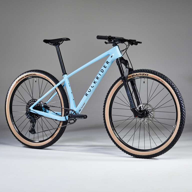 Vélo VTT Cross Country Race 740 Rockrider - Cadre Carbone/Bleu, différentes tailles disponibles