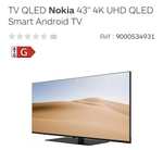TV 43" Nokia - QLED, 4K UHD, Smart Android TV (Vendeur Tiers)