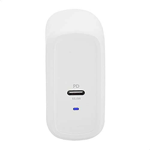 Chargeur USB 3.0, Amazon Basics, 1 port 65 W - Blanc