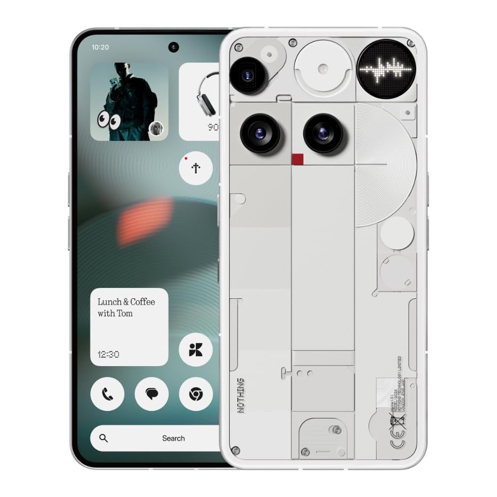 Smartphone 6,67" Nothing Phone (3) - 12 Go + 256 Go, Snapdragon 8s Gen 4, AMOLED 120 Hz