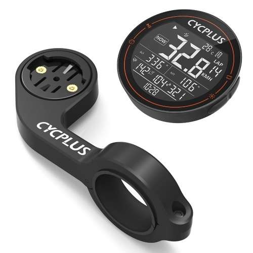 Ordinateur de vélo CYCPLUS M2 avec support - LCD 2,5", GPS, ANT+, Bluetooth, batterie ~30h, USB-C, exportation de données, IPX6