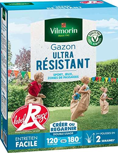 Semences de Gazon ultra-résistant Label Rouge Vilmorin - 3 kg