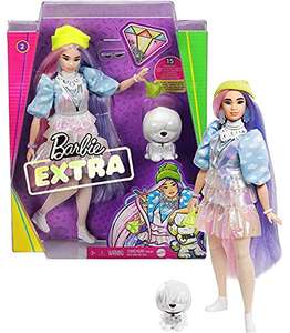 Poupée articulée Barbie Extra GVR05 - Cheveux roses et bleus