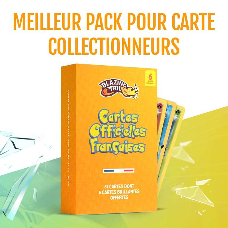 Blazing Tail Lot De 60 Cartes Françaises Neuves Et Officielles - Comprend 5 Cartes Brillantes Sans Double Sans Carte Energie