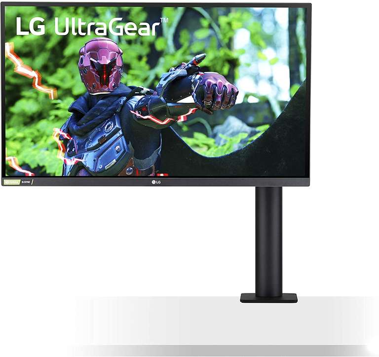 Ecran PC 27" LG UltraGear 27GN88A - QHD, Dalle IPS, 144 Hz, 1 ms, FreeSync (Compatible G-Sync), Bras ergonomique
