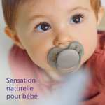 Lot de 4 sucettes Philips Avent pour bébés de 6 à 18 mois - 0% BPA, étui de transport stérilisateur inclus