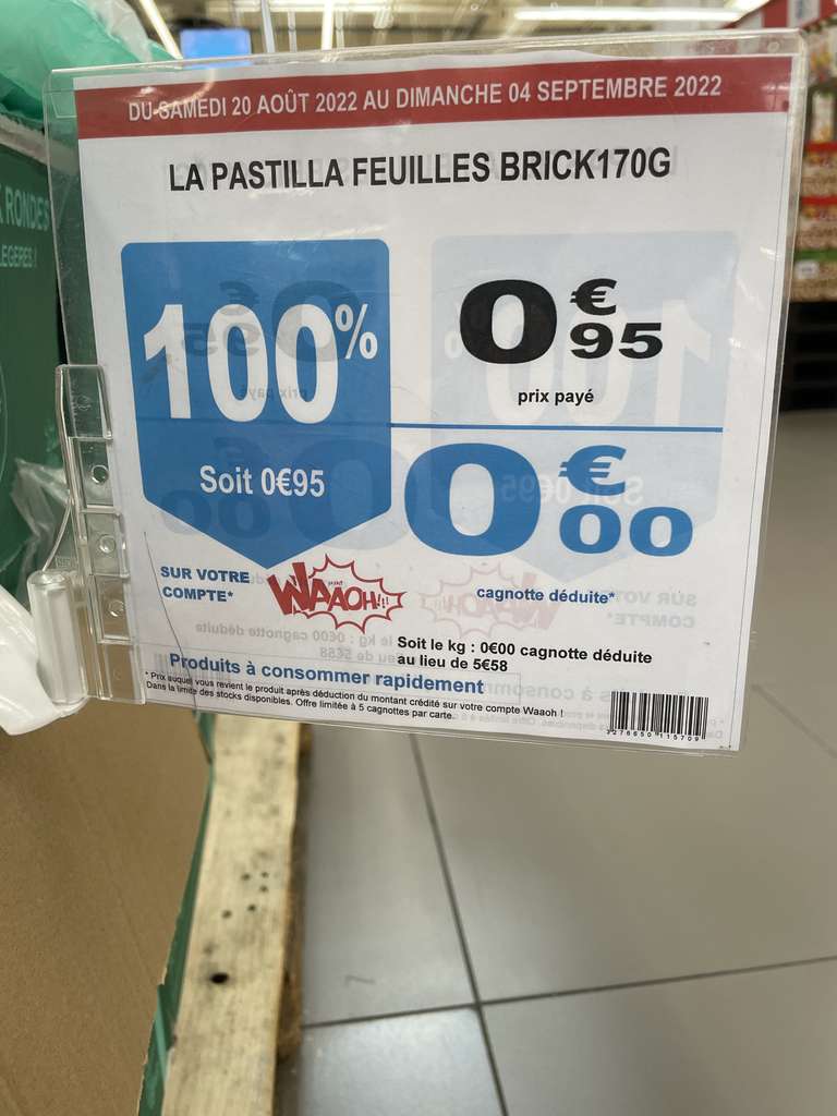 Feuilles de brick La Pastilla - 170g (via 0.95€ sur la carte fidélité) - Montgeron (91)