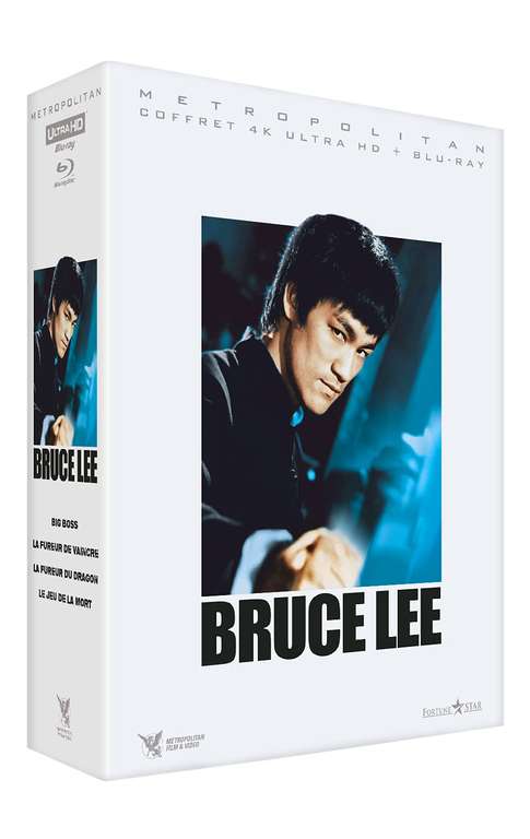 Coffret Bruce Lee 4K Ultra HD + Blu-Ray : Big Boss + La fureur de Vaincre + La Fureur du Dragon + Le Jeu de la Mort