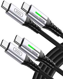Lot de 2 câbles USB Type-C Iniu - 100W, 2m (vendeur tiers - via coupon)