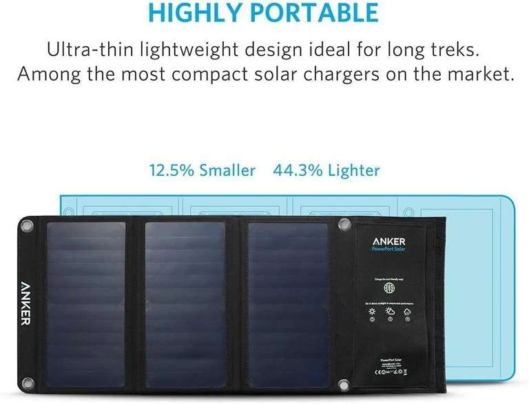 Panneau solaire de randonnée / voyage Anker PowerPort Solar - 21 W