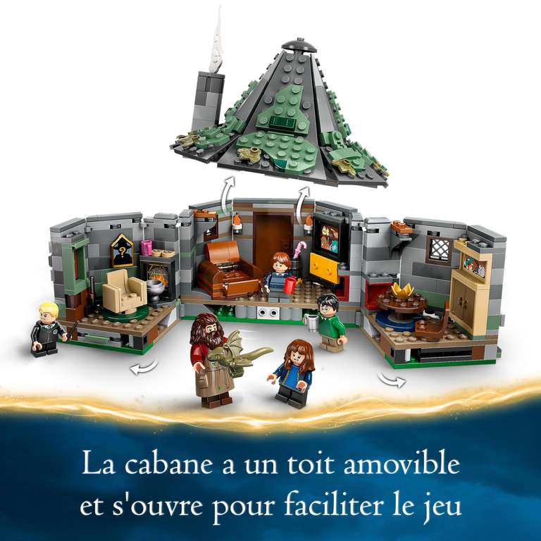 LEGO Harry Potter La Cabane de Hagrid : Une Visite Inattendue - Maison à Construire, 7 Personnages (76428)